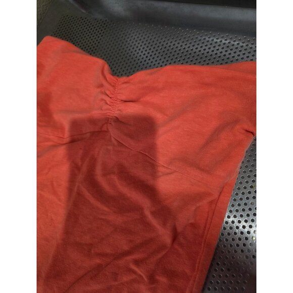 Rue 21 Orange Strapless Shirt Y2K Vintage Fitted Women's Small Stretchy - Picture 2 of 4
